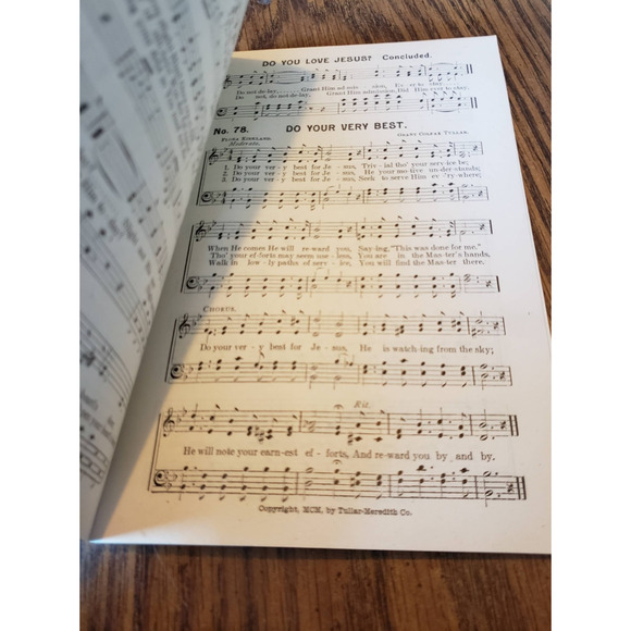 Ocean Grove Songs NJ Official Hymnal 1920's J.N Fitzgerald - Picture 7 of 7